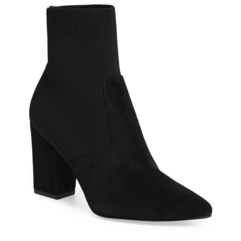 Steve Madden Reece Pull-On Ankle Boots Black